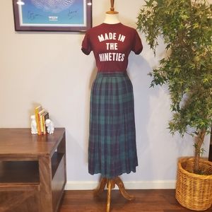 Vintage plaid skirt Passports by Pier 1